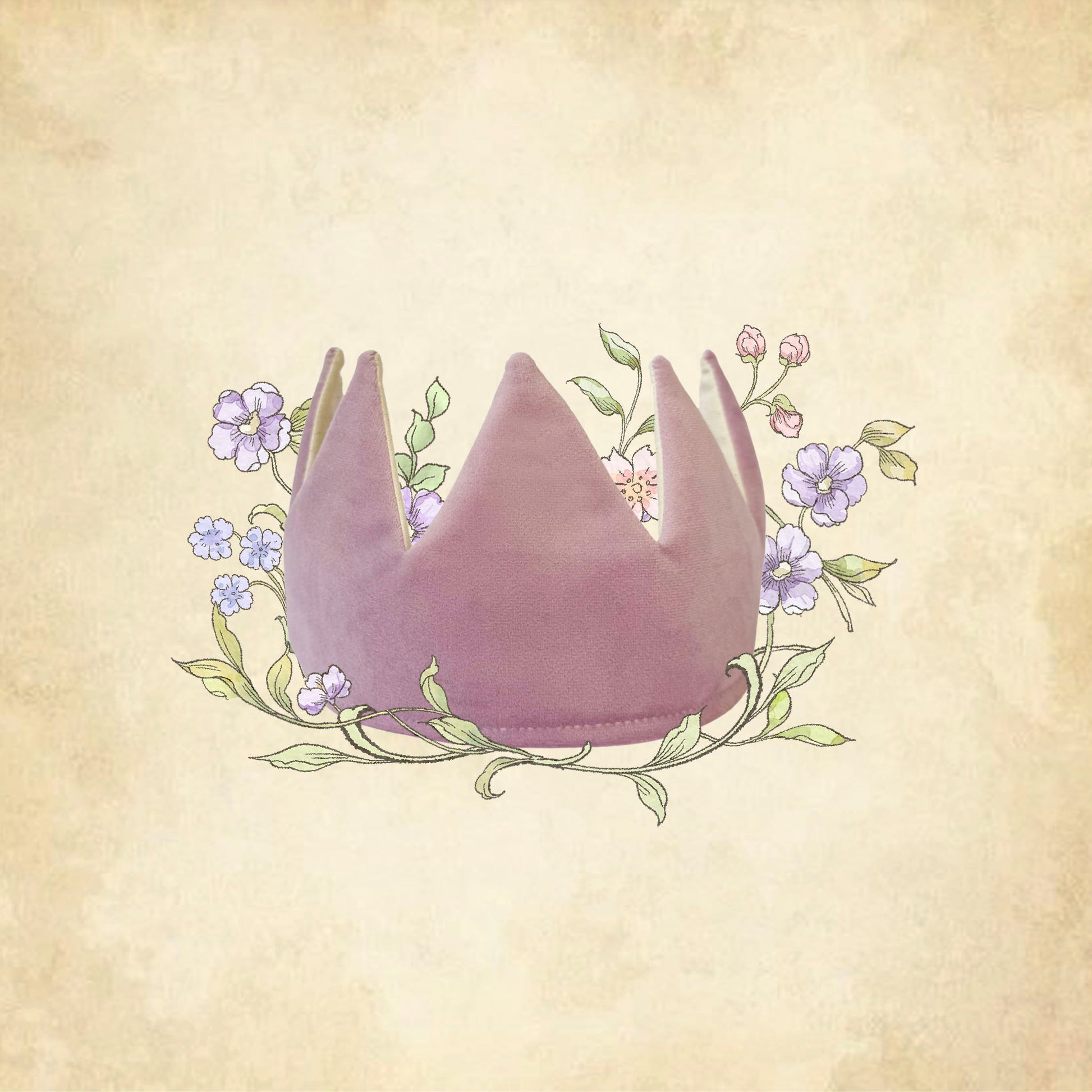 Velvet Wisteria Crown