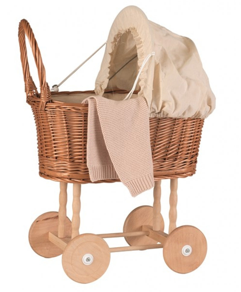Handmade Woven Dolls Pram
