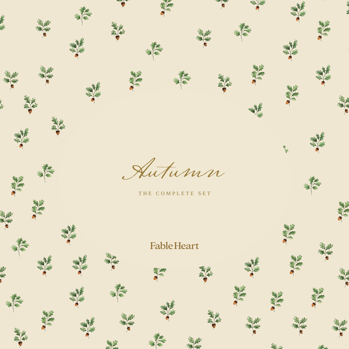 The Autumn Set cover on Danii's acorn pattern