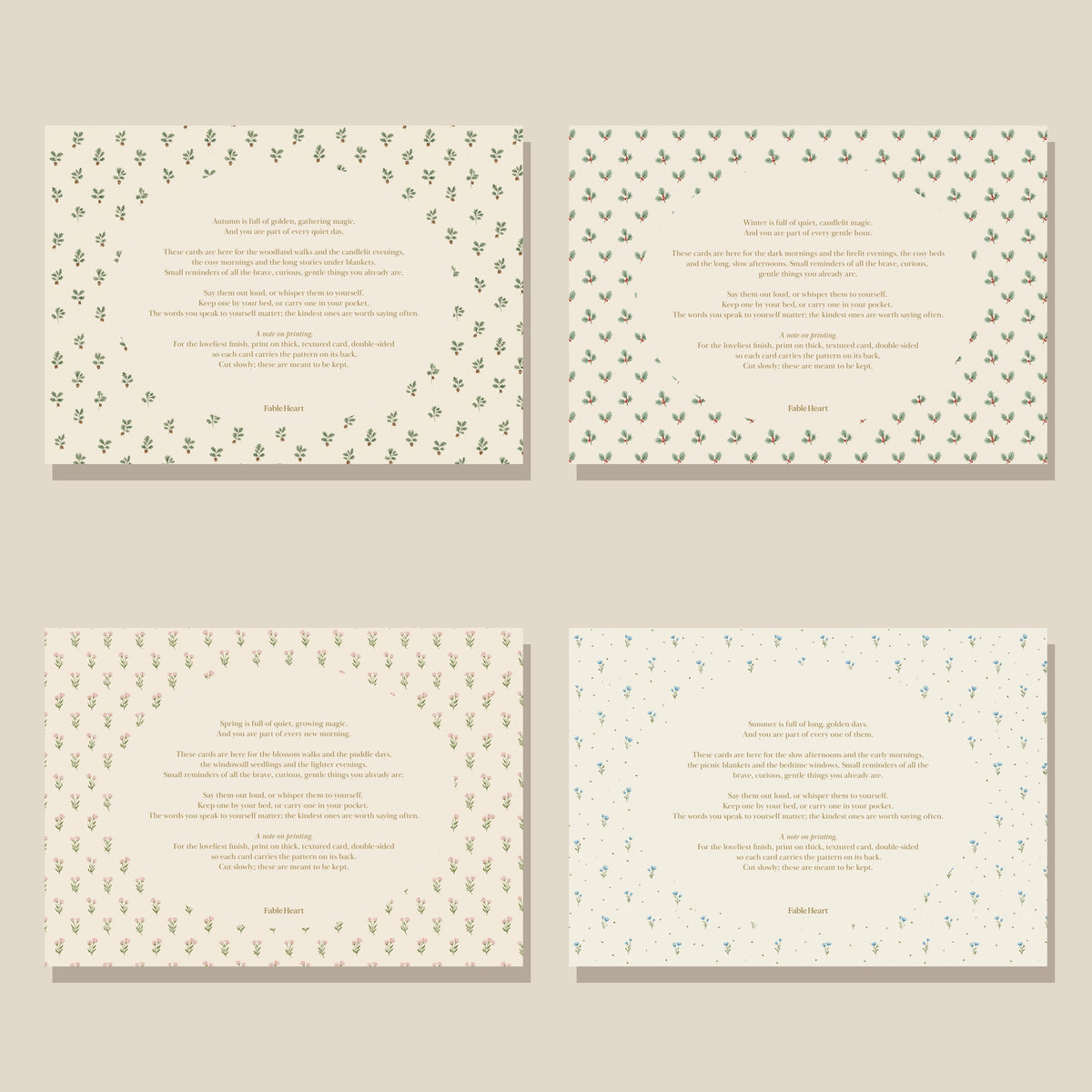 A Year of Affirmations: All Four Seasons