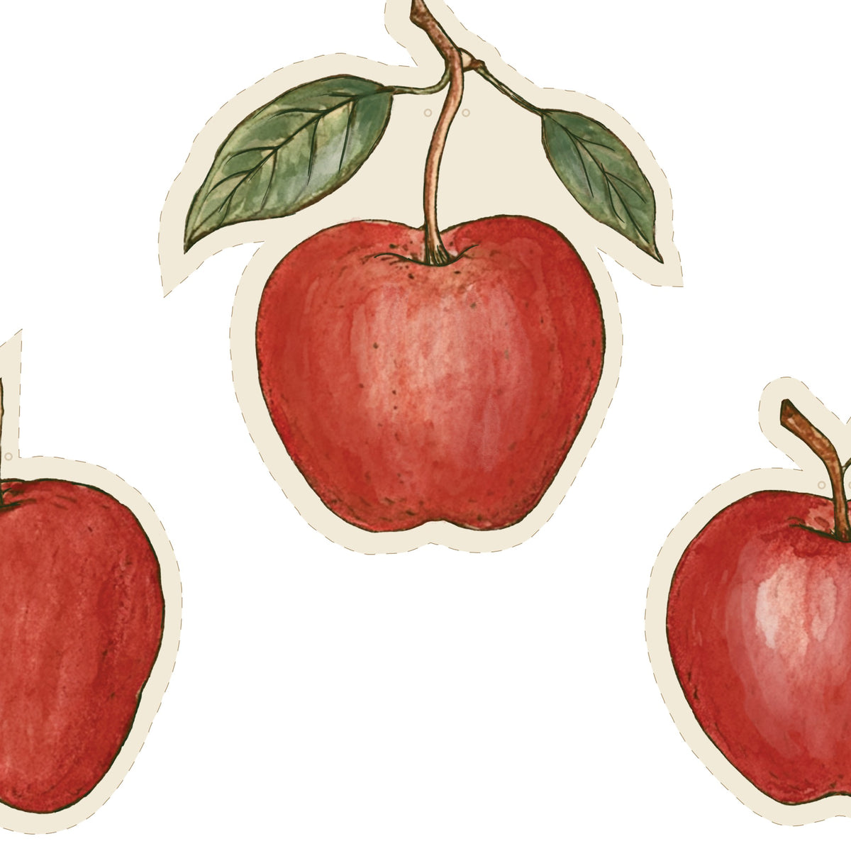 Preview of the apple garland pieces