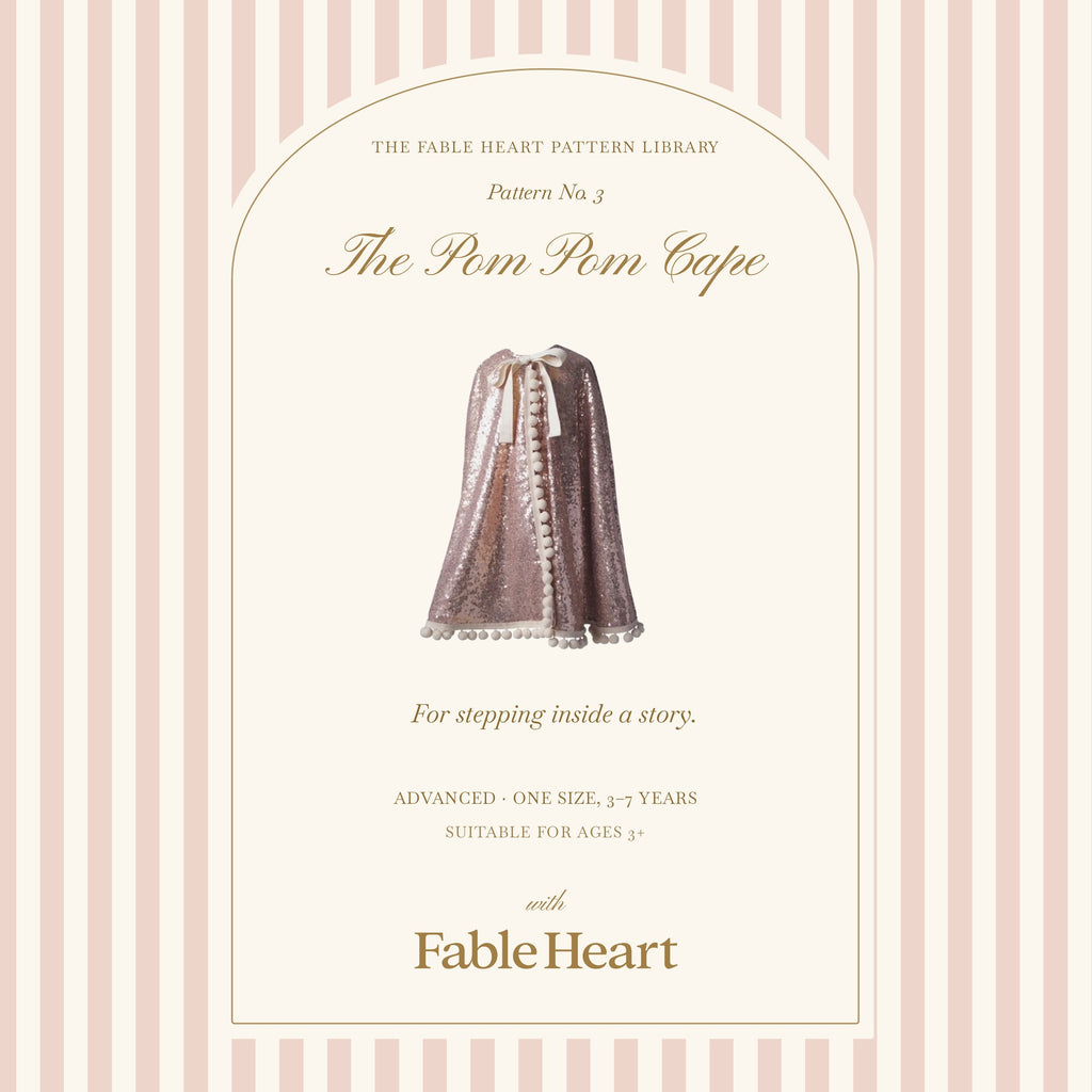 The Pom Pom Cape: Sewing Pattern