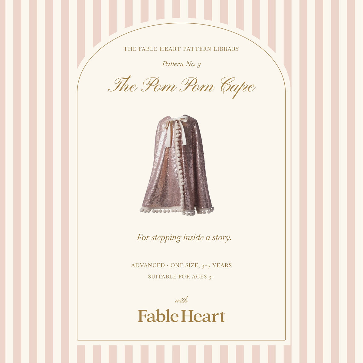 The Pom Pom Cape: Sewing Pattern