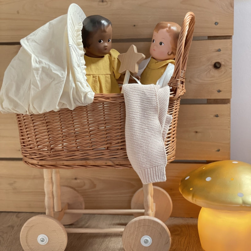 Handmade Woven Dolls Pram
