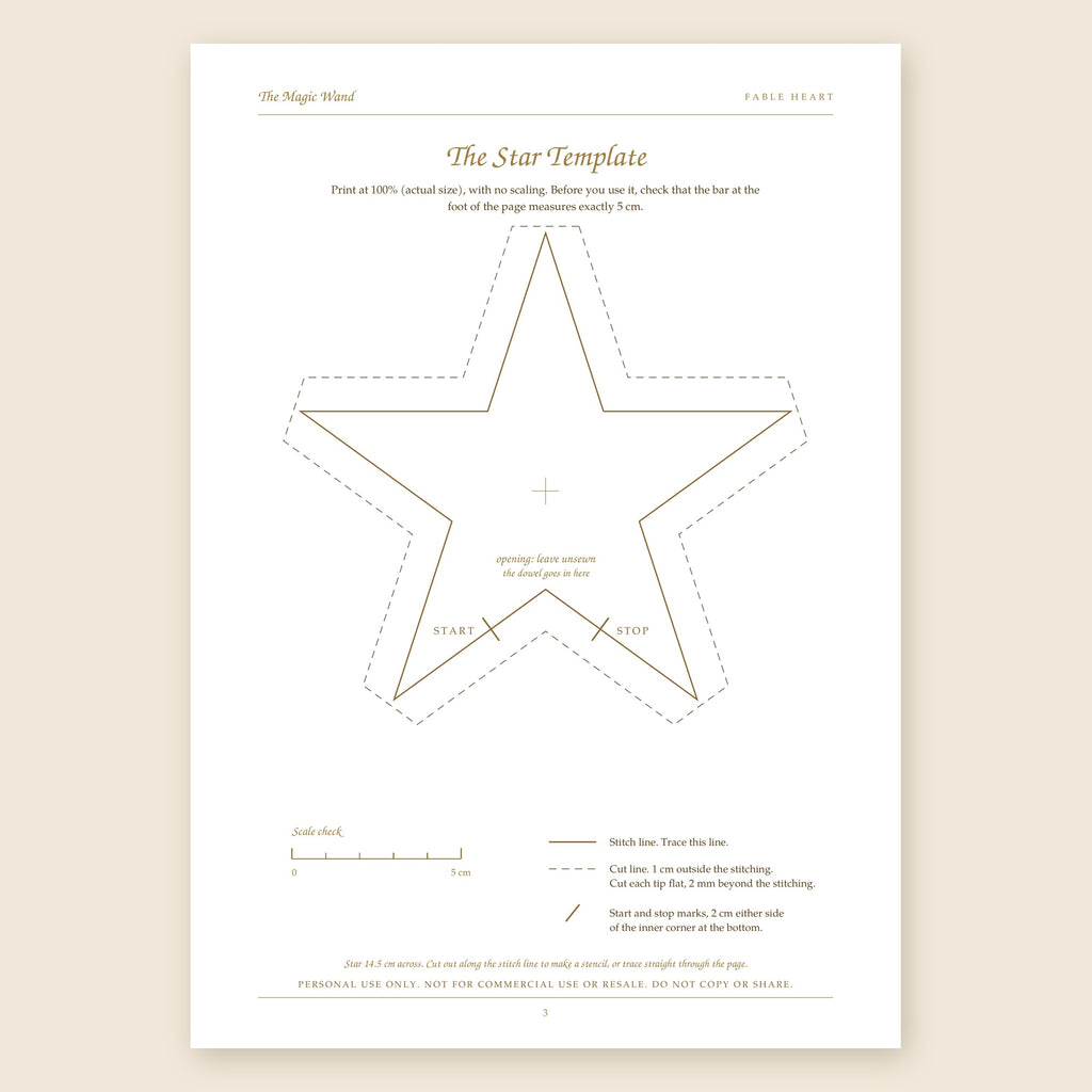 The Wand: Sewing Pattern