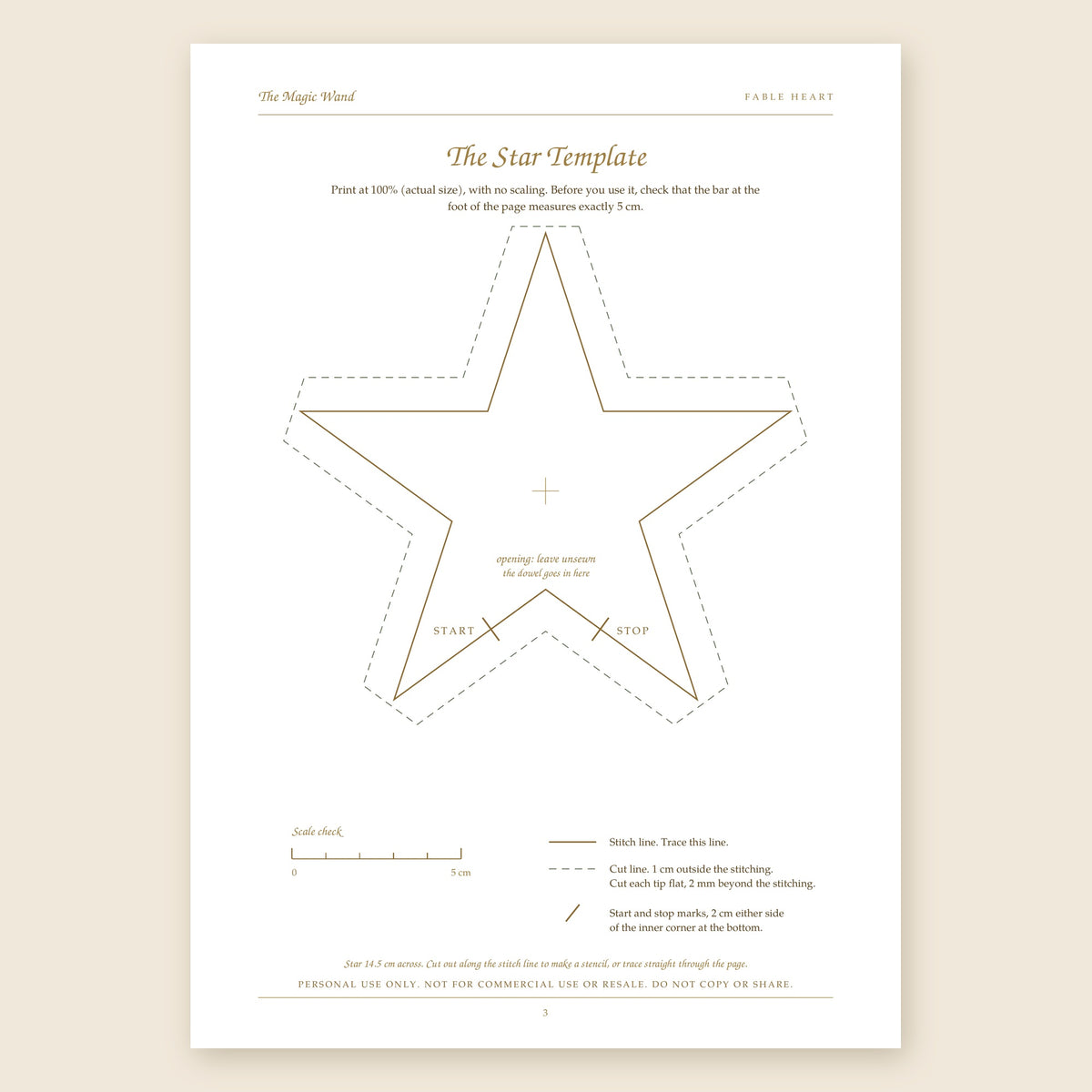 The Wand: Sewing Pattern